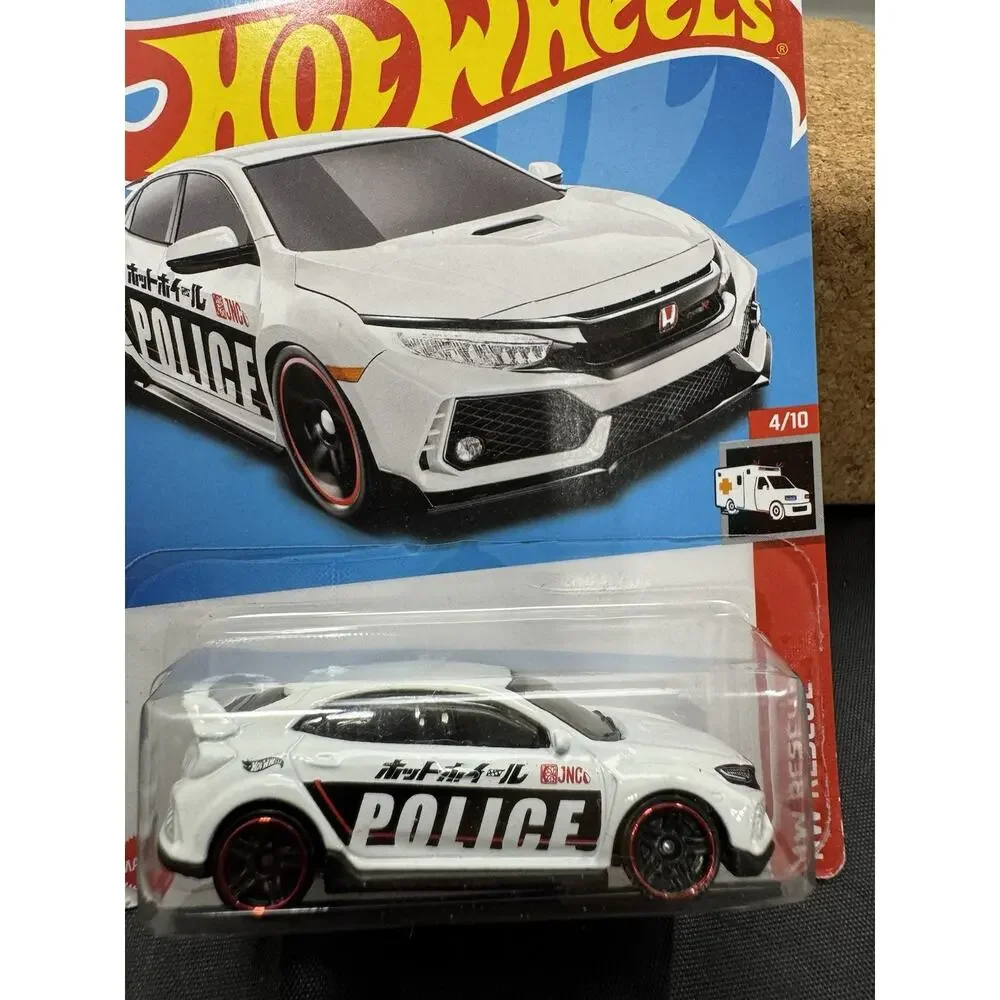 Hot Wheels 2018 Honda Civic Type R White Police HW Rescue #215 JDM Diecast 2023